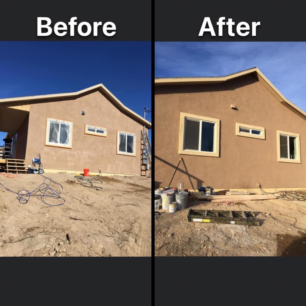 Before and after exterior